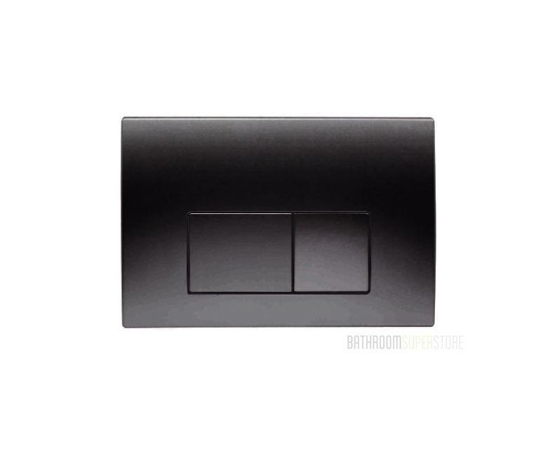 BLACK SQUARE INWALL CISTERN BUTTON