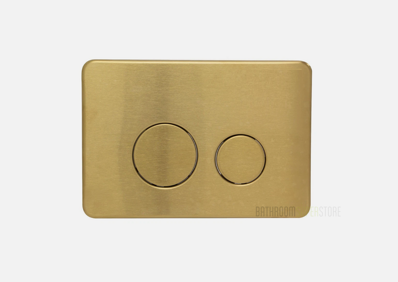 BRUSHED GOLD CISTERN BUTTON - stainless material