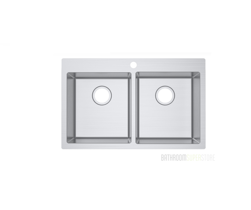 STAINLESS 806 DOUBLE BOWL SINK