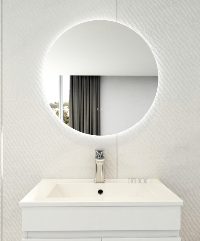 750mm ROUND LED FRAMELESS MIRROR