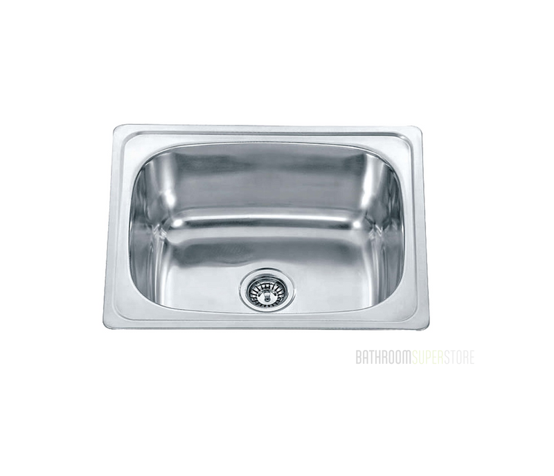 SS A28 Laundry Trough Sink 45L - 610x510x250mm