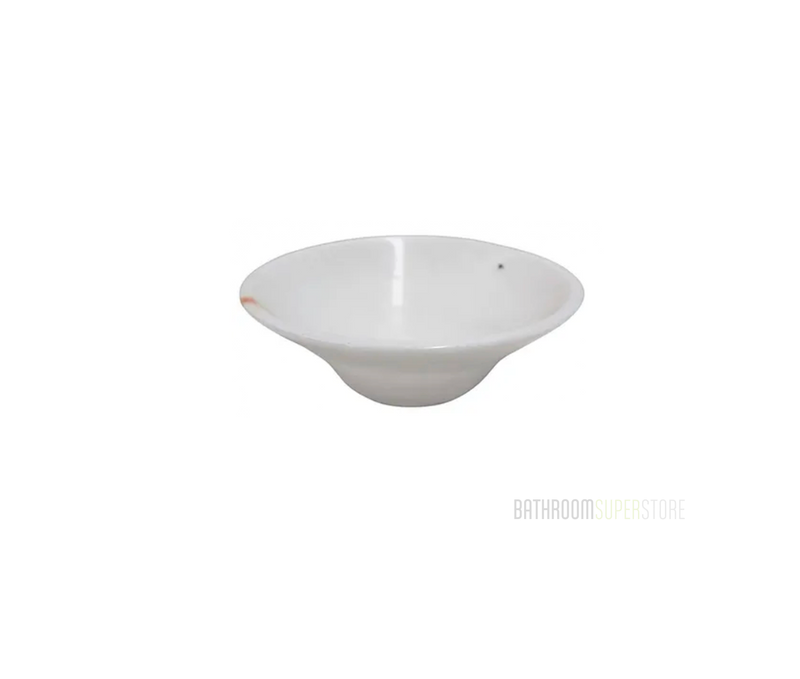 PURITY 420*140 Crystal White Vein Marble Round Tapered Cone Countertop Vanity Basin