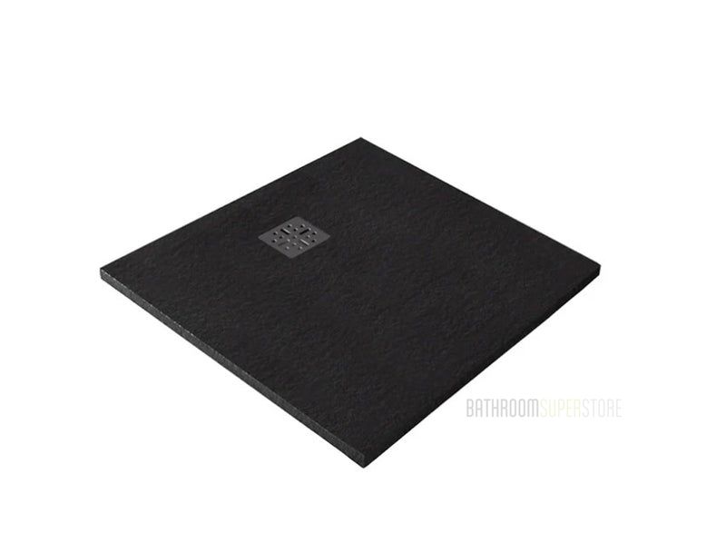 1200 x 1200 Pietra Shower Floor Rear Waste - Available in 4 colours
