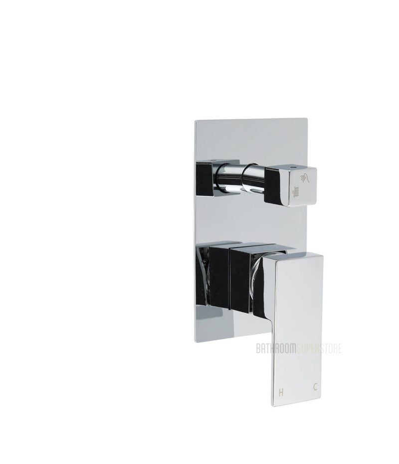 Square Wall Mixer with Diverter - Available in 5 Colours