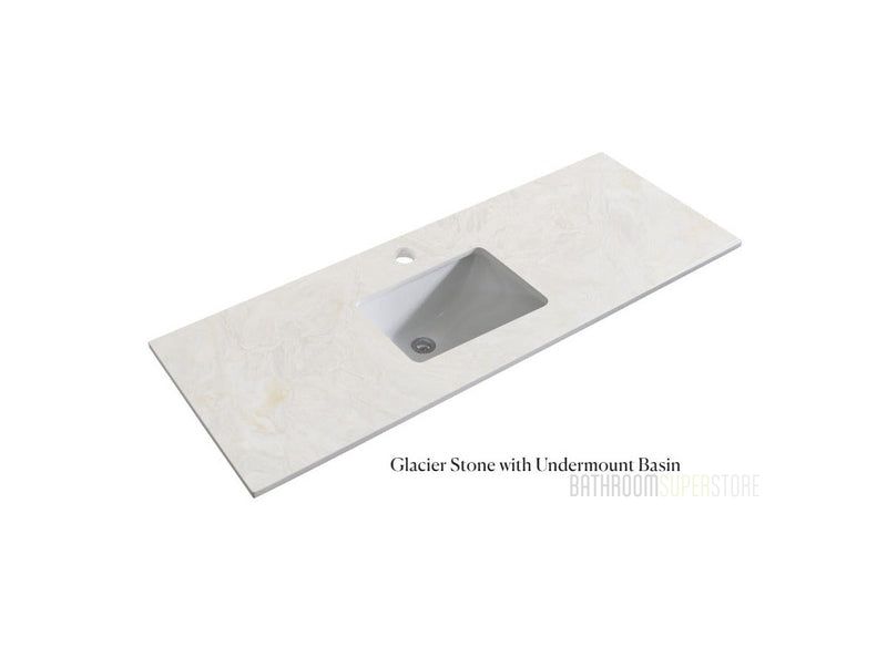 Glacier Stone Top with Undermount Basin