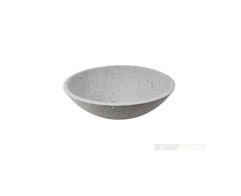 CEMENT MARBLE (MATTE) 420*140 Grey Round Marble Countertop Vanity Basin