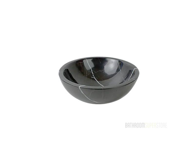 NERO (COMPACT) 320*120 Black & White Vein Round Marble Countertop Vanity Basin
