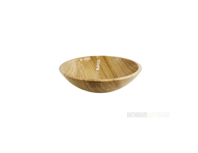 TUSCAN High Polish 420*140 Golden Cavity Stone Marble Round Countertop Vanity Basin