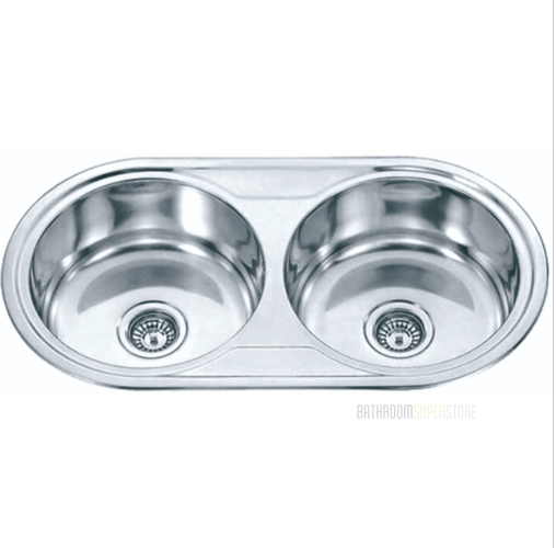 STAINLESS 890 DOUBLE BOWL SINK