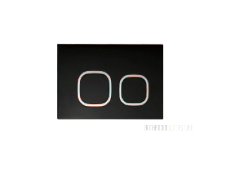 BLACK SQUARE/ROUND (chrome outline) INWALL CISTERN BUTTON - for BRAVO/CLOE/BELLA toilets