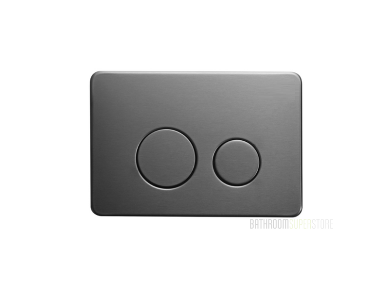 GUNMETAL INWALL CISTERN BUTTON - for BRAVO/CLOE/BELLA toilets