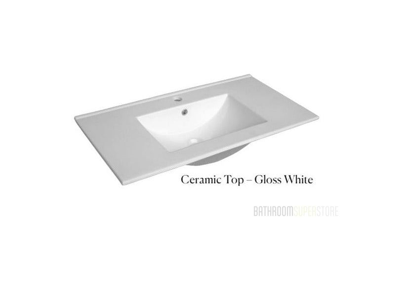 750mm Ceramic Vanity Top - Available in 3 Colours