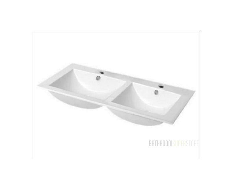 1200mm Ceramic Vanity Top - Available in 3 Colours Double Bowl